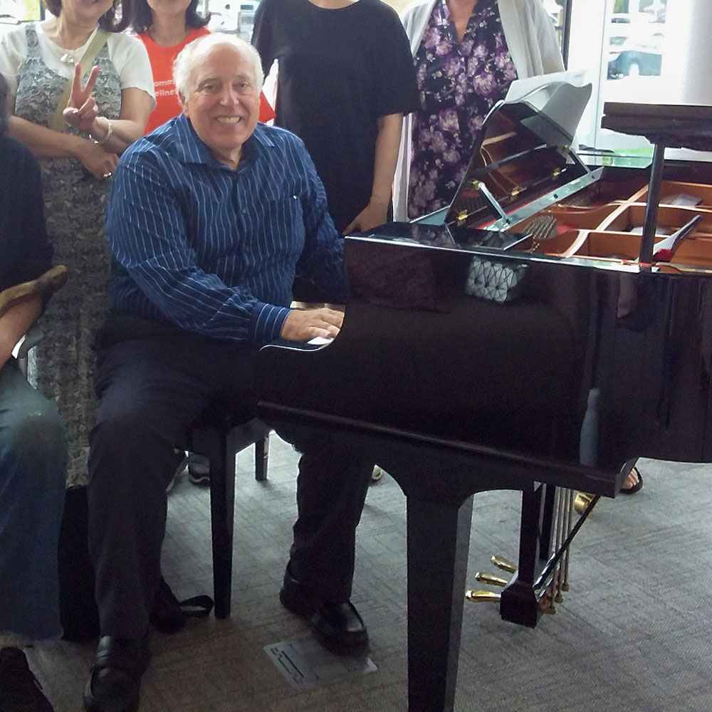 Dennis at the senior centre.